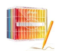 Yjkedfh Rotuladores Acrílicos,Juego de 60 Piezas Permanentes Punta Pincel para Cerámica - Materiales Artísticos De Secado Rápido Para Adultos Estudiantes Artistas Dibujo En Tela Coloreado Metal
