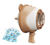 Yjkedfh Varitas De Burbujas para Niños,Máquina de Burbujas de Espuma para Fiestas | Juguetes de Verano Accionados por Viento para Juegos al Aire Libre con Solución para Niños y Niñas, Favoritos para