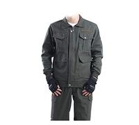 YJKJ Chaqueta De Trabajo, Chaqueta De Soldador, Multibolsillos Anti-Quemaduras De Algodón Puro No Se Encoge Ni Se Desvanece Apto para Diversas Industrias,L