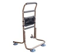 YJKKZQLB Soporte de silla para personas mayores con bolsillo de almacenamiento, marco de soporte con 4 asas, ayuda de movilidad portátil con mango ajustable en altura, capacidad de carga de 136 kg