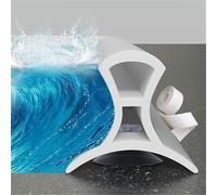 YJMZDZQ Presa De Agua Plegable del Umbral De La Ducha, Tira De Sellado Extraíble con Ventosa De Silicona para Ducha, Protector contra Salpicaduras, Tira Impermeable para Baño con(150)