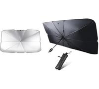 YJPHR Coche Parasol Delantero para Mercedes Benz GLA X156 2013-2018, Anti UV Rayos Aislamiento Lunas Delanteras Parasol Paraguas Plegable