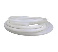 YJQHODY 1 cordón de silicona rojo for maquinaria, tiras de sellado de moldura sólidas blancas, cordones de junta tórica negra de 1 m/10 m(White,4.5mm*1meter)