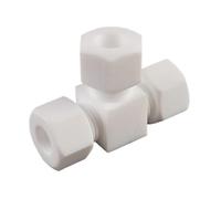 YJQHODY Accesorio de unión de compresión de tres vías, conector en T de PTFE, pieza de repuesto for plomería (1 unidad)(8 * 6 * 8mm)