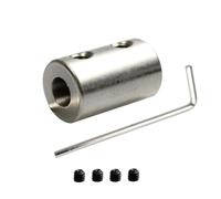 YJQHODY Acoplamiento rígido de acero n.° 45 con tornillo, piezas de motor for bricolaje, acoplador de varilla de acero que conecta el eje del motor.(10mm x 10mm)