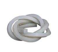YJQHODY Burlete cuadrado de goma suave y sellado, 1 metro de cordón blanco sólido for equipos mecánicos.(5x10mm)