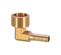 YJQHODY Conector de codo de púas estilo pagoda de latón, conector de manguera con rosca macho de 90 grados, 1 pieza(1/2inch*8mm)