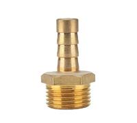 YJQHODY Conector de manguera Pagoda de 6-16 mm, rosca de cola de manguera de 1/8", 3/8" y 1/2" de latón.(6MM*1/4INCH)