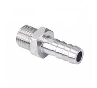YJQHODY Conector de manguera SS304 con rosca macho Pagoda, adaptador de conector de cola for tubería (1 unidad)(12MM*3/8INCH)