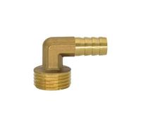 YJQHODY Conector de tubería macho-hembra con codo de púas de latón, adaptador de acoplamiento de manguera de 6 mm a 19 mm(Black,8MM*3/8INCH)