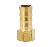 YJQHODY Conector hembra de cobre BSP, tipo pagoda, conector de manguera de latón, apto for adaptador de cola de púas de 4-19 mm de diámetro interior.(6MM*1/4INCH)