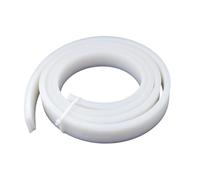 YJQHODY Junta de sellado de amortiguador de caucho de silicona, tira de sellado sólida antideslizante VMQ blanca de 1 m for electricidad(3x40mm)