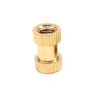 YJQHODY Sujetadores de rosca de latón termofusible for moldeo por inyección, tuercas de inserción con moleteado integrado for impresión 3D(9MM*M4*5.2MM)