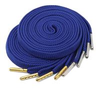YJRVFINE 2 pares de zapatos planos gruesos de color sólido para zapatillas con puntas de metal, 21 azul zafiro: 1 par dorado y 1 par de puntas plateadas, 47 inches(120CM)