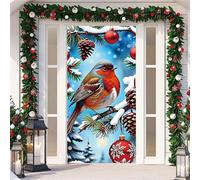 YJSZY DecoracióN De Cubierta De Puerta De Navidad,90 X 210 Cm,Funda EláStica para Puerta,Adorno De NavideñA para Puerta,Door Cover Decoracion Christmas para Interiores Y Exteriores (Color 10)