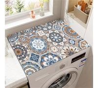 YJSZY Tapete Protector Superior para Lavadora Y Secadora,Funda Antipolvo para Lavadora,Alfombra De Goma Antideslizante De Secado RáPido,Fundas Antipolvo para LavanderíA,BañO (Bohemio,40 x50 cm)