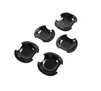 YJTYC Manijas De Puerta De Coche Cubiertas Antioxidantes para RAV4 Five Door 2009-2012, Exterior Puerta Tazón Cubierta Embellecedora Accesorios, Bright Black