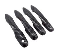 YJTYC Manijas De Puerta De Coche Cubiertas Antioxidantes para Toyota Camry 8th 9th Generation 2018-2024, Exterior Puerta Tazón Cubierta Embellecedora Accesorios, Standard Handles-Carbon Fiber