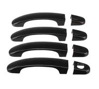 YJTYC Manijas De Puerta De Coche Cubiertas Antioxidantes para Volkswagen Caddy T5T6 2004-2015, Exterior Puerta Tazón Cubierta Embellecedora Accesorios,Single Hole-Bright Black
