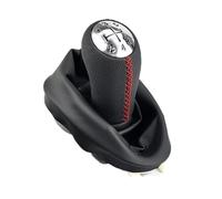 YJTYC Pomo de Cambio Coche para renault clio ii 2001-2004, Pomo Palanca Cambios Mando Cambio Marchas Deportivo Antideslizante, red wire-+Dust cover