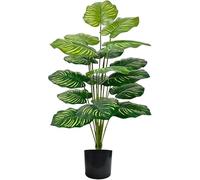 YJWZ Planta Artificial Palmera Grande Decorativa | Realista para Interior y Exterior | Plantas Artificiales en Maceta para Hogar, Oficina, Jardín, Balcón, Sala (73cm Apple Leaf)