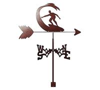 YJYJY Veleta metálica con Forma de humanoide, Veleta de Granja Retro, indicador de dirección del Viento de Acero Inoxidable, Regalos, estaca de jardín, decoración artística, Veleta de jardín.