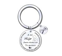 YJYJZX Llavero Hijo Regalos Hijo Llavero Regalo Familiar Colgante con Grabado Traté de Encontrar el Regalo Para Ti Pero ya Me Tienes Para Hijo