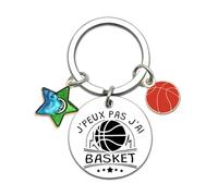 YJYJZX - Llavero, llavero para baloncesto, cazador, fútbol, golfista y motero, pescador, ciclismo, rugby, No puedo Tengo Baloncesto, L