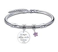 YJYJZX Pulsera Regalo para Tía - Gracias por Ser una Pieza Tan Importante en Mi Vida y Cumpleaños (3)