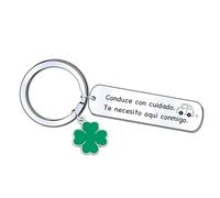 YJYJZX Regalo Hombre Mujer Llavero,Coche Conduce con Cuidado Regalos Esposo Esposa Llavero para Automovilista Regalo Aniversario Pareja Llavero Regalo Pareja Regalos Cumpleaños Hombre