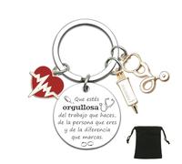 YJYJZX Regalos Enfermera Llavero de Enfermera Regalos para Medicos Regalos para Medicos Enfermeras Estudiante de Medicina Graduacion,Enfermera En Apuros,Enfermera en Apuros Accesorios