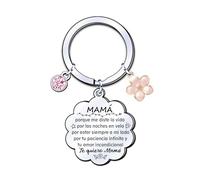 YJYJZX Regalos Mamá Llavero Regalo Mamá Madre Llavero regalo personalizado y divertido Regalos para Mamá Madre Pulsera para Mamá Regalos Mujer Regalo para mi mamá de Navidad,Regalos cumpleaños