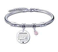 YJYJZX Regalos para Hermanas: Pulsera de Regalo para Mujer - Siempre mi hermana, siempre mi amiga o Cumpleaños (2)