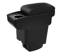 YJYWZH Compatible with Renault Captur Apoyabrazos 2018-2022 Coche Interior Reposabrazos Consola Central Soporte de Brazo Caja de Almacenamiento Negro con Soporte Para Bebidas