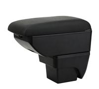 YJYWZH Compatible with SEAT Ibiza 6F Apoyabrazos 2017-2024 Coche Interior Reposabrazos Consola Central Soporte de Brazo Caja de Almacenamiento Negro