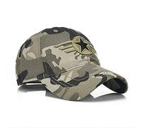 YJZQ - Gorras de béisbol con Estrella para Hombre y Mujer, Sombrero, con Visera de Playa, UPF UV, Sombrero antisol, Gorra de Camuflaje para Viajes, Pescador, Acampada y Senderismo