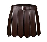 YJZQ Guerrero Espartano Falda Romana - Falda de Gladiadores Delantal de Halloween de PU Set Cinturón Ajustable para Sexy Club Halloween Cosplay
