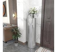 YKCITSQTR 360° Rotating Shoe Cabinet Silver 90cm/35.4" Multifunctional Hallway E Bedroom 6-Tier Cylinder Storage Solution for Home