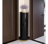 YKCITSQTR 360° Rotating Shoe Cabinet Silver 90cm/35.4" Multifunctional Hallway E Bedroom 6-Tier Cylinder Storage Solution for Home