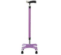 YKCITSQTR Muletas de Aluminio con una cómoda Almohadilla de la axila y empuñadura, telescópico Ligero de Cuatro Patas de Cuatro Patas, es Tan Amable de su Parte