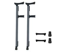 YKCITSQTR Muletas de Aluminio en axila, Palo ergonómico liviano de Moda, Ideal para Viajar o Trabajar, para 150-190 cm de Personas, 2 cuentan Que es Tan Amable de su Parte