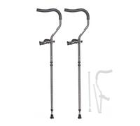 YKCITSQTR Muletas ergonómicas para Adultos, muletas de axila de amortiguadores con Soporte de Brazo, muletas de Aluminio Doble Ajustables para Ancianos y discapacitados es Tan Amable de su Parte