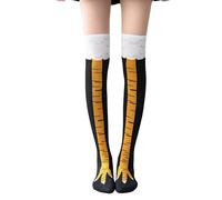YKDLLF Calcetines de Pata de Pollo Divertidos por encima de la Rodilla para hombre y Mujer para Pies de Rodilla Calcetines para Halloween Fiestas