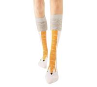 YKDLLF Calcetines de Pata de Pollo Divertidos por encima de la Rodilla para hombre y Mujer para Pies de Rodilla Calcetines para Halloween Fiestas