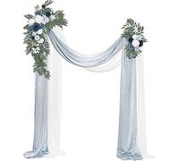 YKJGRTF Artificial for decoración de Bodas, Arco de Boda, Tela drapeada, Flores de Boda, guirnaldas, arreglos Florales, botín for Ceremonia y recepción, decoración de Fondo(B)