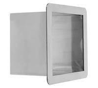 YKJGRTF Basurero empotrado de acero inoxidable con tapa integrada, diseño cuadrado de tiro directo.(160mm)