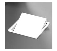 YKJGRTF Basurero empotrado de acero inoxidable for encimera, con tapa abatible, for armario de cocina, con conducto abatible y papelera.(White,Single lid)