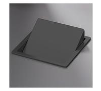 YKJGRTF Basurero empotrado de acero inoxidable for encimera, con tapa abatible, for armario de cocina, con conducto abatible y papelera.(Black,Single lid)