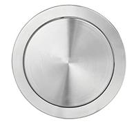 YKJGRTF Basurero empotrado de encimera, con tapa abatible, redondo, con tapa de equilibrio y parte superior empotrada, for cocina, armario o banco de trabajo.