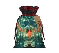 YKJJFVZ Abstracto Biología Química 4 Bolsa de regalo con cordón impreso Bolsas de embalaje Navidad Bolsas de regalo festivo